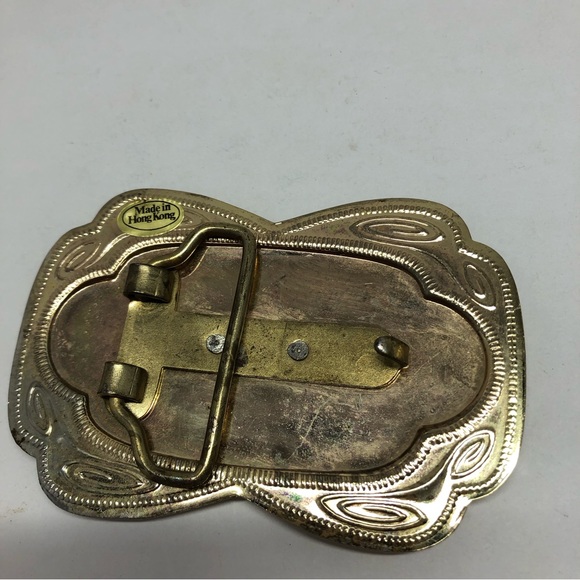 VINTAGE 1970s **HORSE & HORSESHOE** WESTERN COWBOY FASHION Made In Hong Kong - Picture 2 of 7